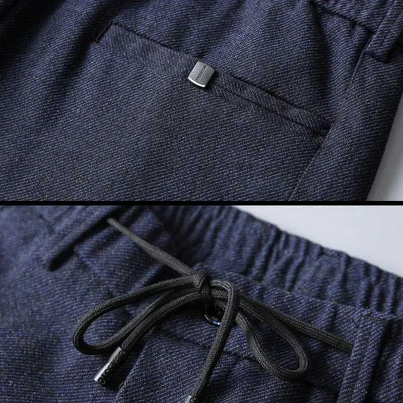 男性用カジュアルスポーツスーツパンツ、男性用ビジネスストレートブレザーパンツ、多用途スリムフィットアンクル丈クロップドトラウザーズ