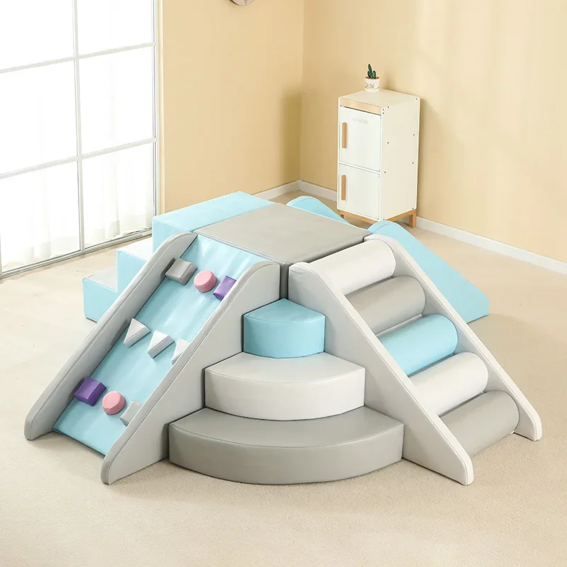 Corner climbing slide infant early education household indoor infant soft package toy combination