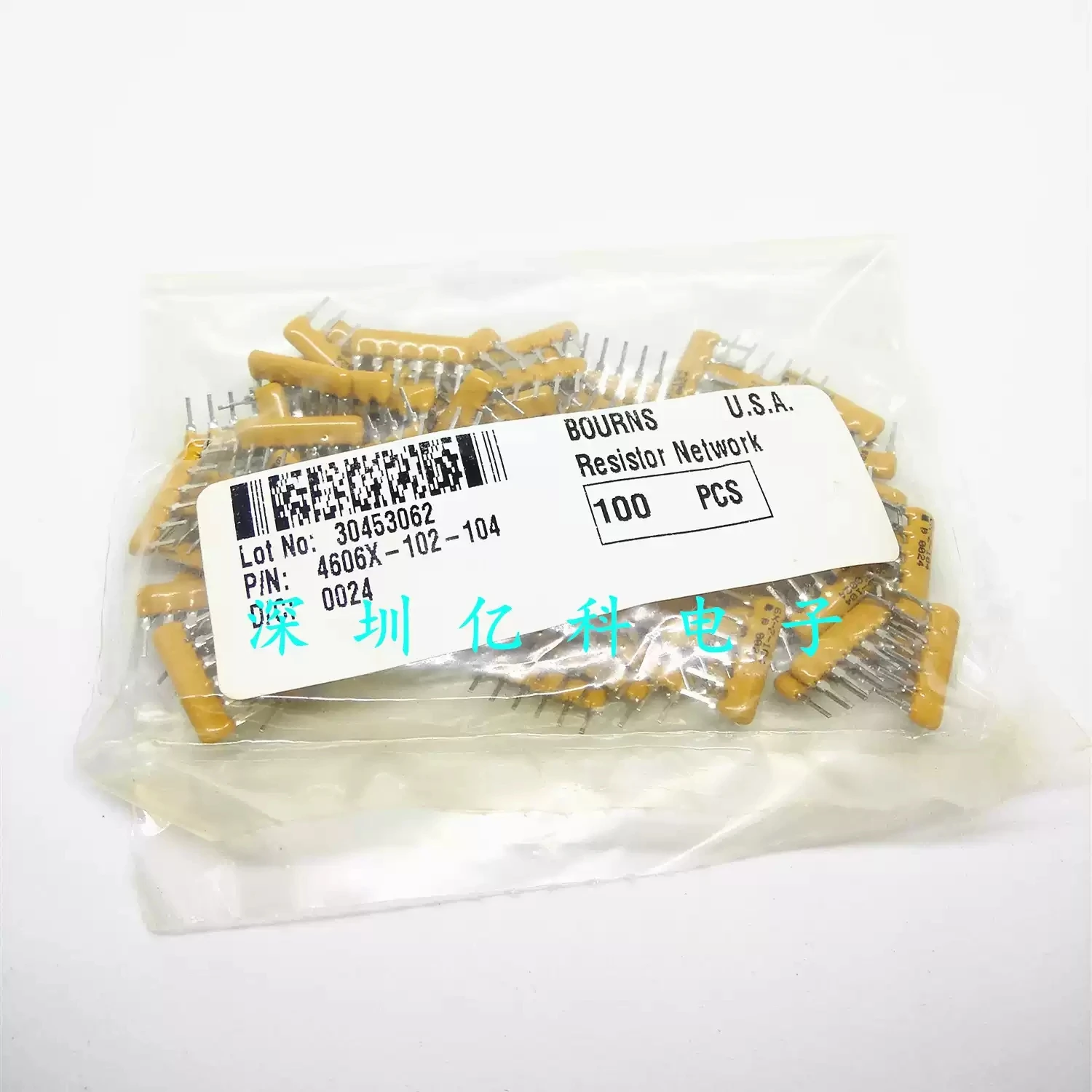 4606X-102-104LF brand new imported original BOURNS straight insertion 6-pin block 6X-2-104 100K