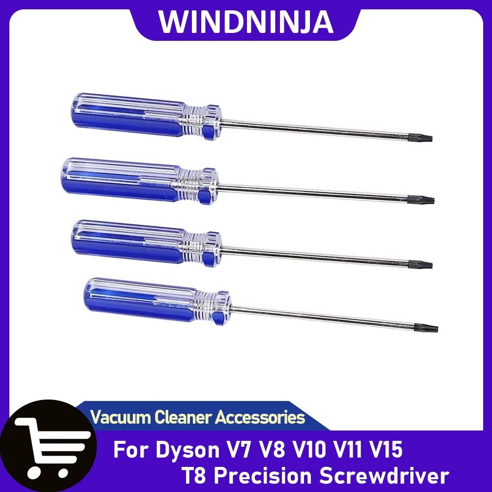 T8 Precision Screwdriver Security Magnetic Screwdriver Bits Hardware Repair Tool Compatible For Dyson V7 V8 V10 Vacuum Cleaner