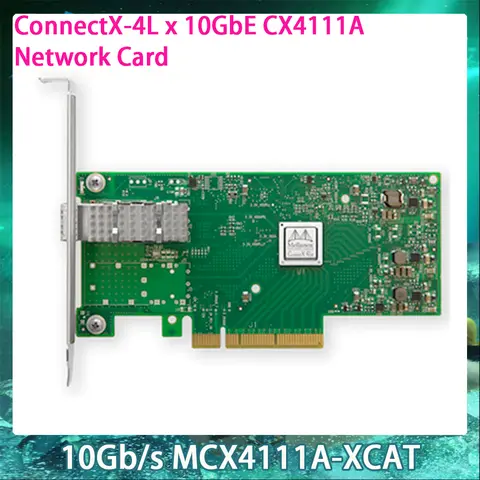 Mellanox ConnectX-4L x 10GbE CX4111A 네트워크 카드 InfiniBand NIC용 10Gb/s MCX4111A-XCAT