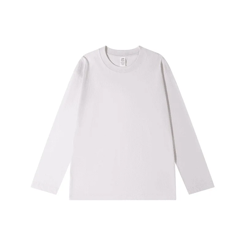 2026 Pure Cotton Long-sleeved T-shirt Men's Bottoming Shirt Spring and Autumn Inner Top Round Neck Loose and Versatile