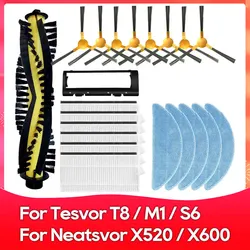 Misura per Neatsvor X500, X520, X600 Pro, tevor X500, T8, S6, Ikhos crea NetBot S15 Robot aspirapolvere filtro Mop spazzola pezzo di ricambio