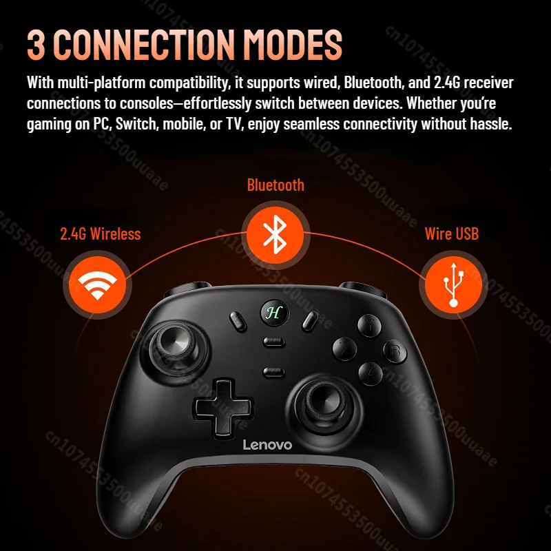 Lenovo S07 Joystick a doppio effetto Hall Controller di gioco per Switch/IOS/Android/PC Gamepad wireless con luce RGB con dock di ricarica
