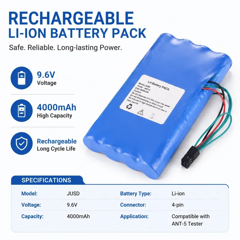 Battery for ACTERNA Anketna 8HR-4/3FAU ANT-5 Horizontal Version Replacement Power Supply Compatible with Equipment