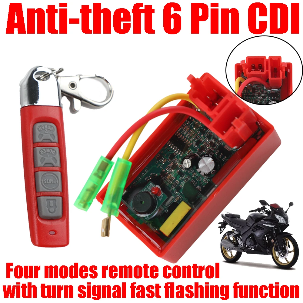 New Anti-theft 6 Pin CDI Box Racing Ignition with Turn Signal Flash Function For Italika 170z 200z 250z Rt200 Rt250 Ex200 RT 200