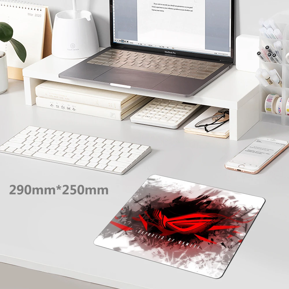 

Non-slip Mat Asus Rog Small Mousepad Cute Mouse Pad Gamer Gaming Computer Accessories Mausepad Desk Protector Mats Pc Keyboard