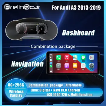 10,25-calowy cyfrowy panel Prelingcar dla Audi A3 S3 Q2 Q2L 2013-2019, nawigacja, radio, panel map, wirtualny kokpit 10 best sales wirtualny kokpit audi a3 - №7