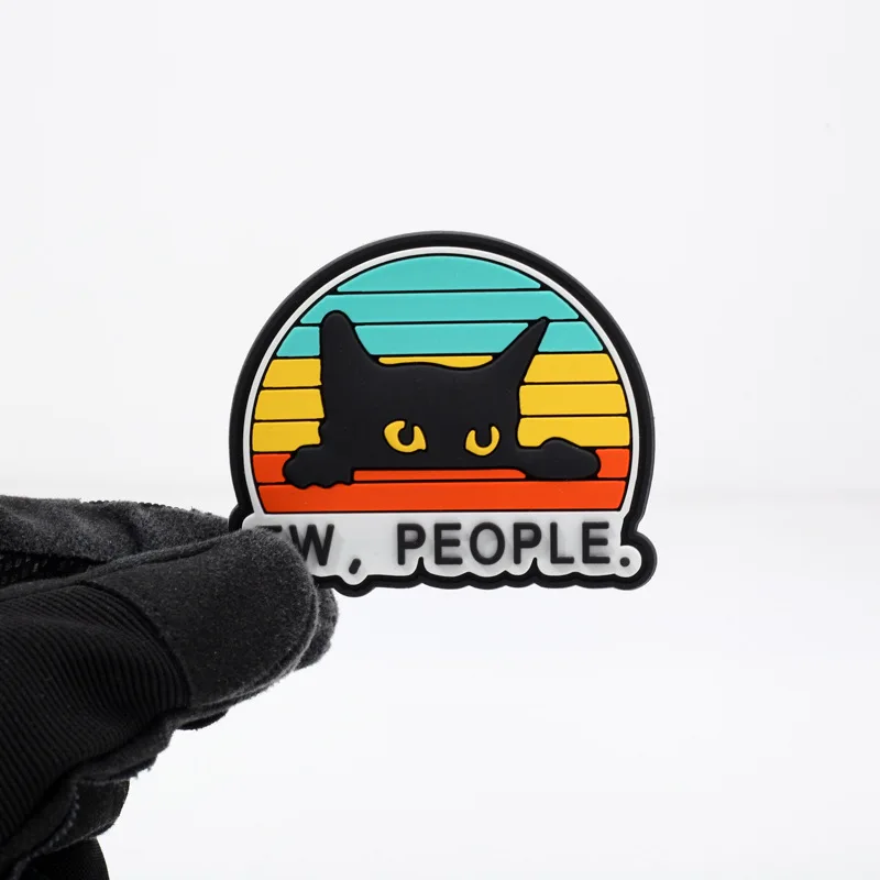 LETS GET THIS BEEAD Goose Tactical Morale Badge EW,PEOPLE.cat PVC Hook and Loop Patches Military Army Armband Backpack Sticker