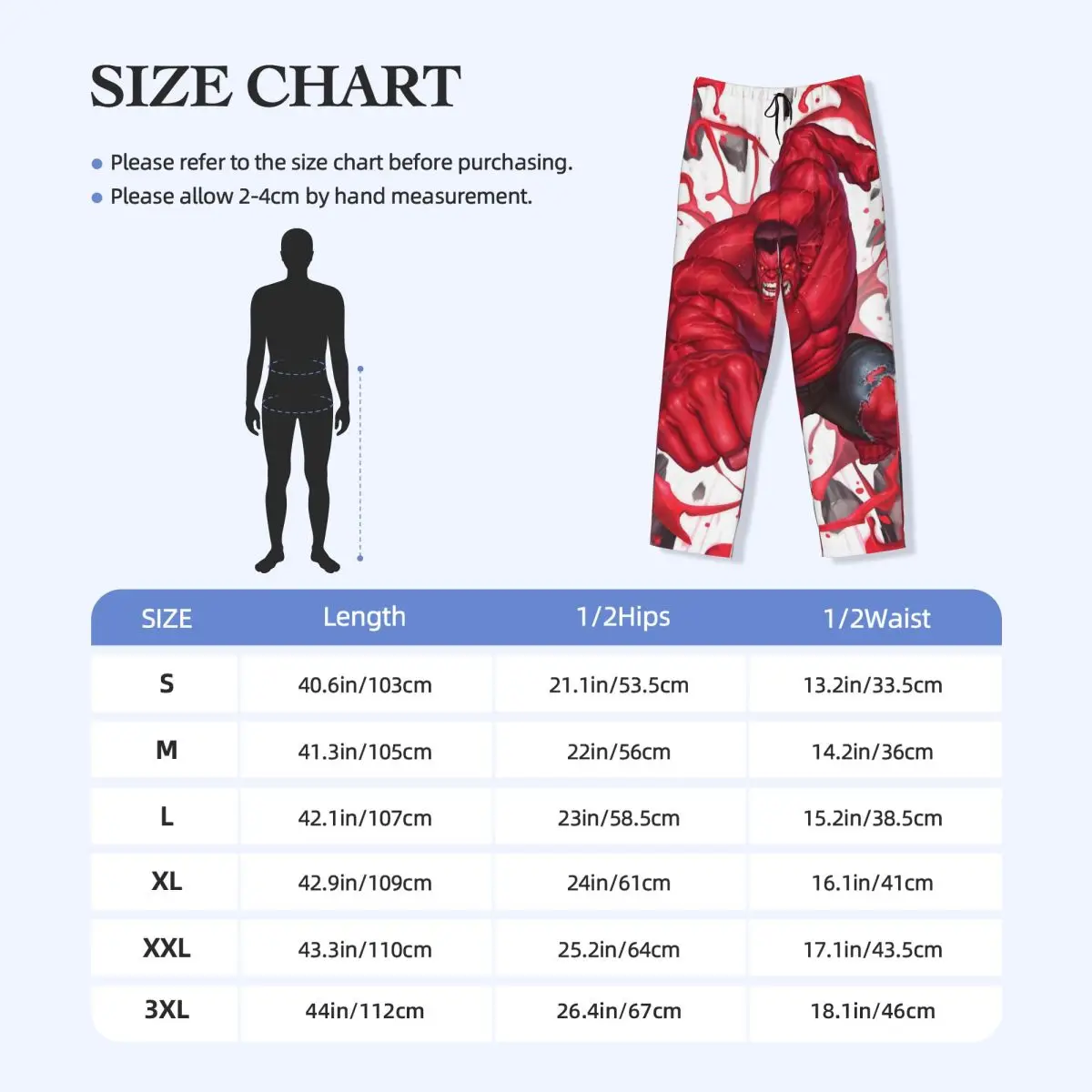 Custom Print Men Hulk Pajama Pants Comics Sleepwear Sleep Lounge Bottoms with Pockets