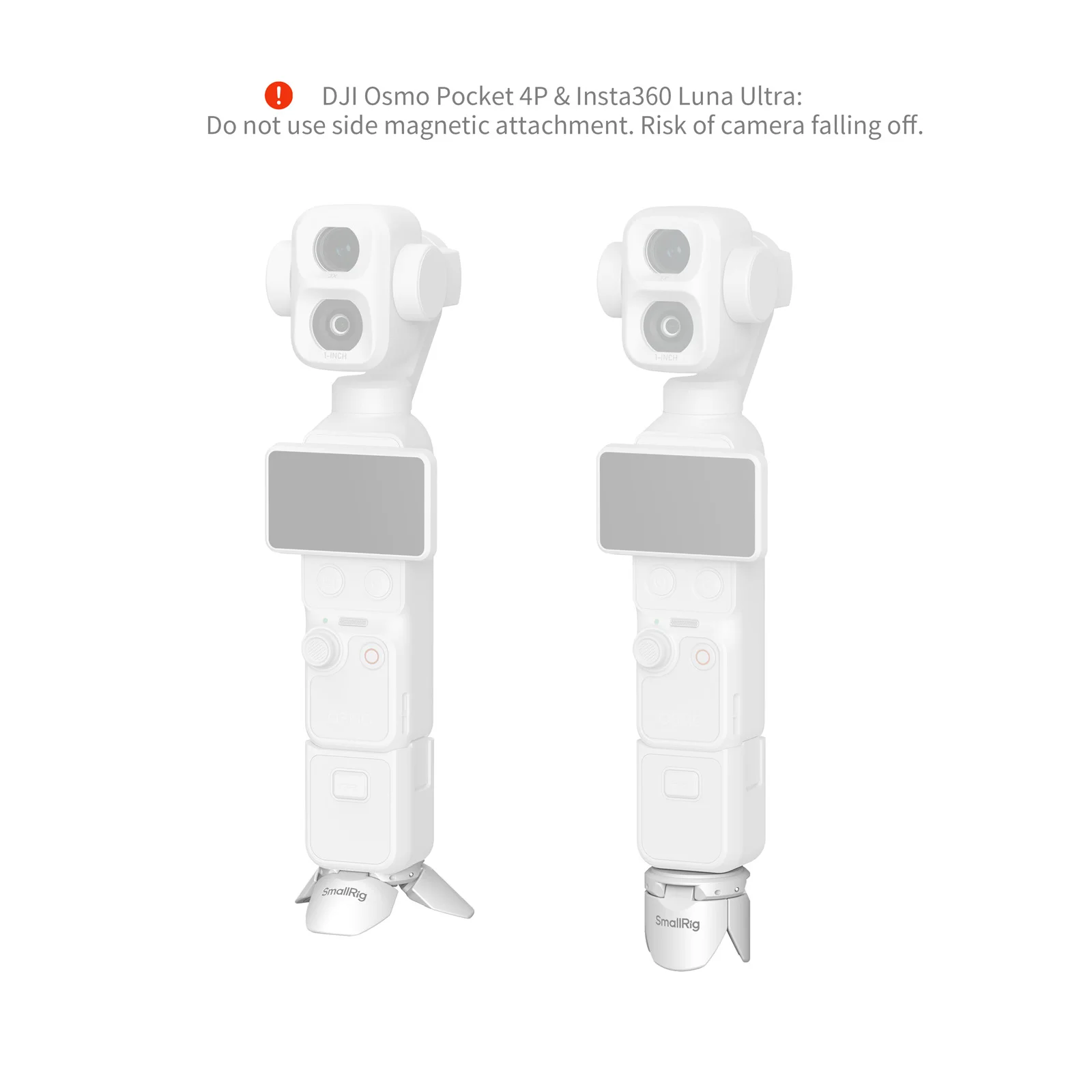 SmallRig 6794 Mini Tripod for Action Cameras for DJI Osmo Pocket 3 / 4 Magnetic Mount, Portable for Pocket 4/3 Action 6/5Pro
