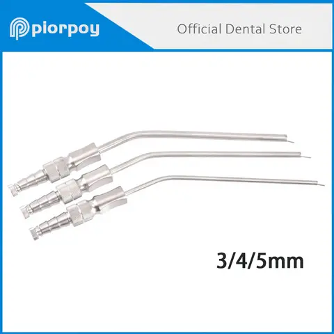 PIORPOY 1 Pcs Dental Frazier Aspirator Suction Tube Medical Surgical Bone Clean Stainless Steel Dentistry Instruments 3/4/5 Mm
