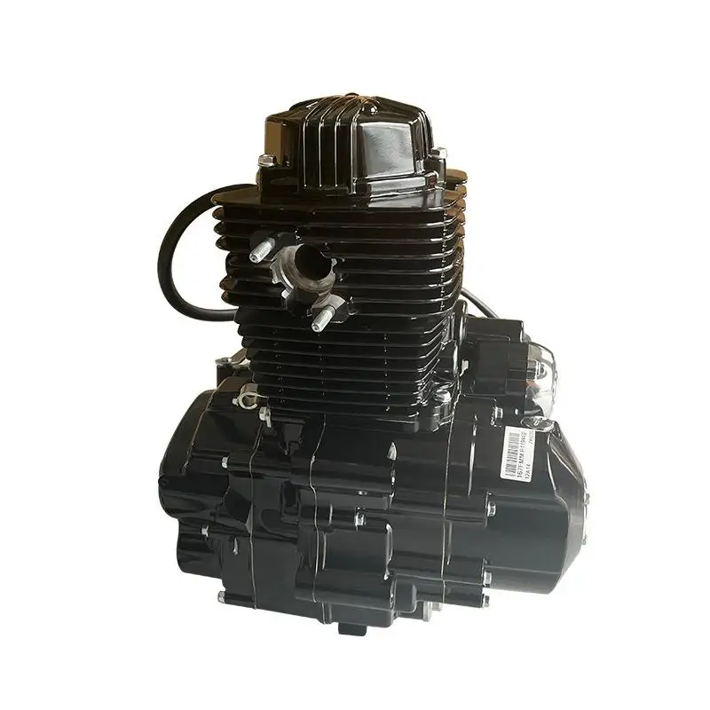 Mesin 250cc CG250 4+1 Gigi Mundur Berpendingin Udara 4-Tak Pengapian CDI Starter Elektrik dan Pedal Desain Baru Silinder Tunggal