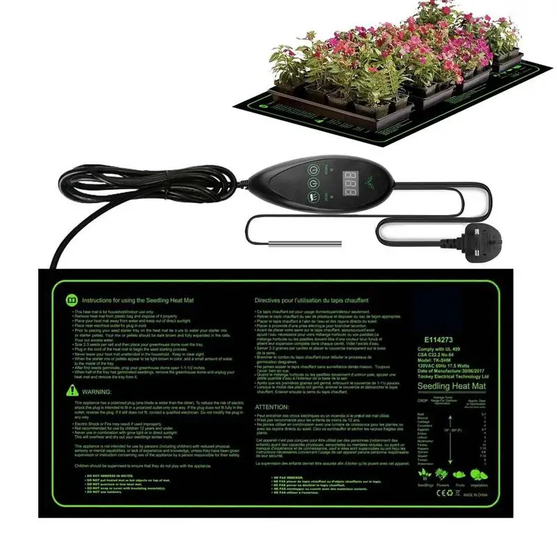 

Plant Heating Mat Durable And Waterproof Timed Seedling Heat Mat Seedling Heat Mat For Seed Starting Greenhouse And Germination