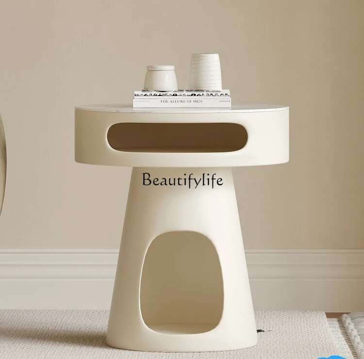 

*Cream wind round art corner few modern simple rock slab edge few