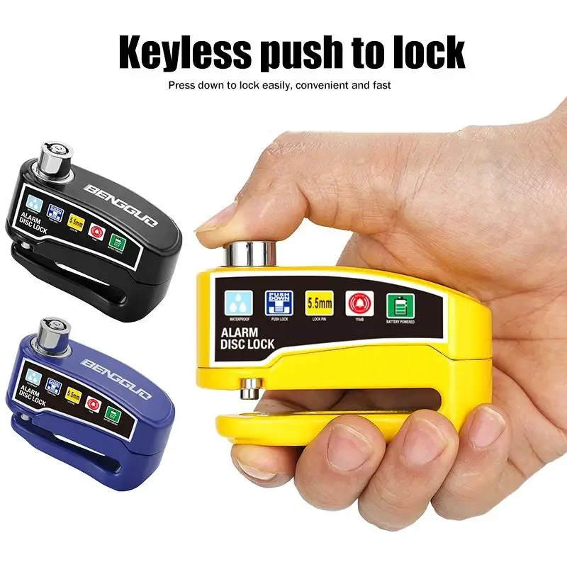 Hot Alarm Disc Brake Lock Anti Theft Security Lock Bike Anti-theft Wheel Disc Brake Lock For Motorcycle Bicycle Scooter view 3