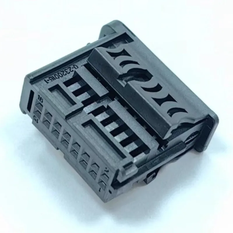 2320016-1 NANOMQS 16P Carcaça de terminal fêmea, escudo de conector elétrico em miniatura isolado para eletrônicos automotivos/fio