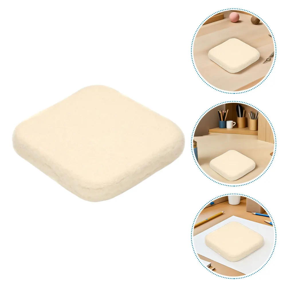 

Needle Felting Block White Wool Mat Durable Soft Surface DIY Felting Board for Needlework Crafting Beginners Professionals