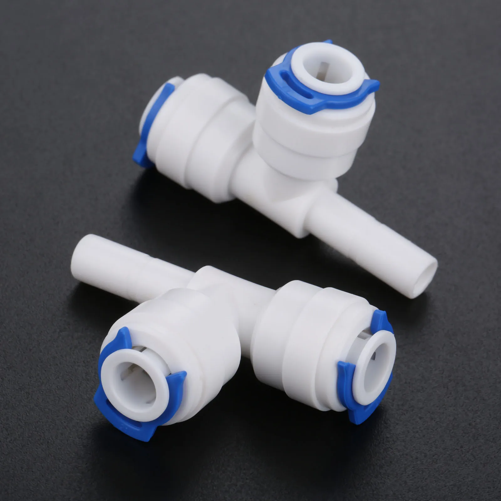 5pk 1/4 "macierzystych-1/4" 3 Way filtr wody szybkozłącze s OD rura wąż szybkozłącze złącze do akwariowy System odwróconej osmozy