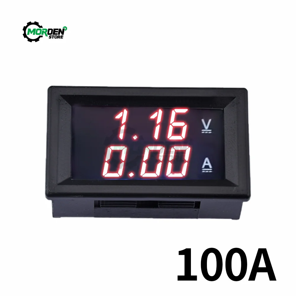 0.56\'\' 0-100V 10A 50A 100A LED Digital Voltmeter Ammeter Voltage Meter Volt Detector Tester Monitor Panel