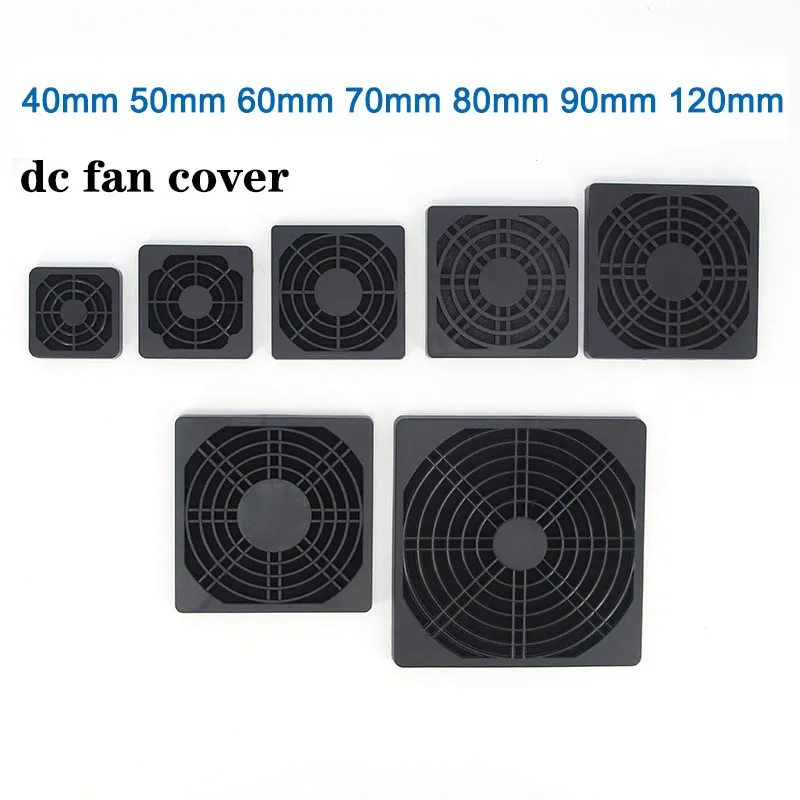 40mm 50mm 60mm 80mm 90mm 120mm ABS Fan Dust Filter Guard Grill Protector Dustproof Cover PC Computer Fans Filter Cleaning Case A