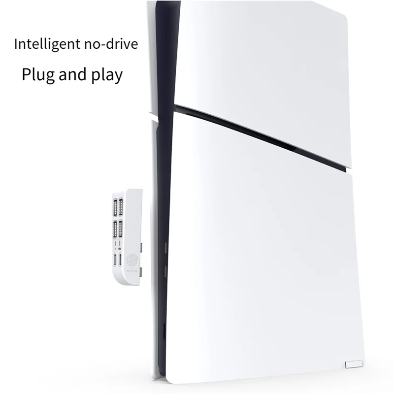 

New!!For PS5 Slim 6-In-1 USB 2.0 HUB Data Transfer Extender USB Multi-Function Portable Splitter Easy Install White