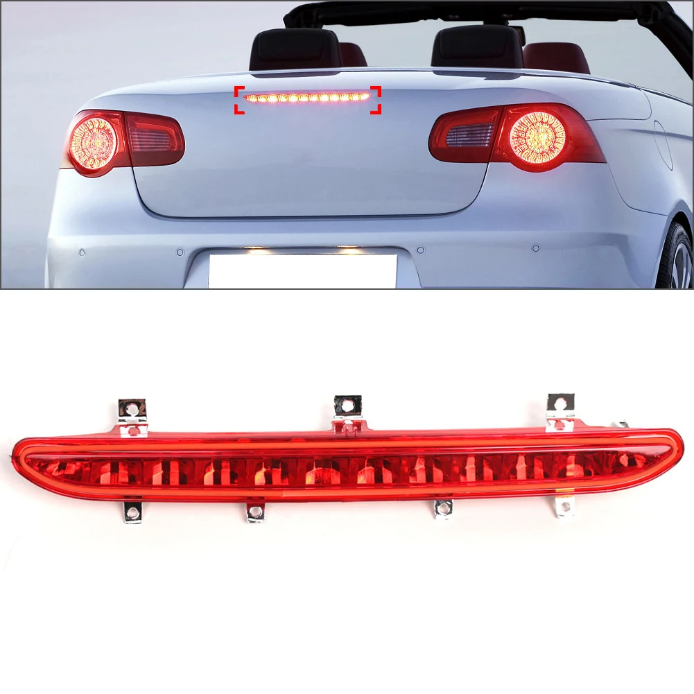 Red Car Third Rear Brake Stop Light High Level Stop Lamp 1Q0945097A 1Q0945097B For VW EOS Facelift Models 2006-2016