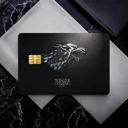 Film G-Game of T-Thrones Bank Credit Cards Bus Pass Stickers Cool Decoration Waterproof 4PCS Card