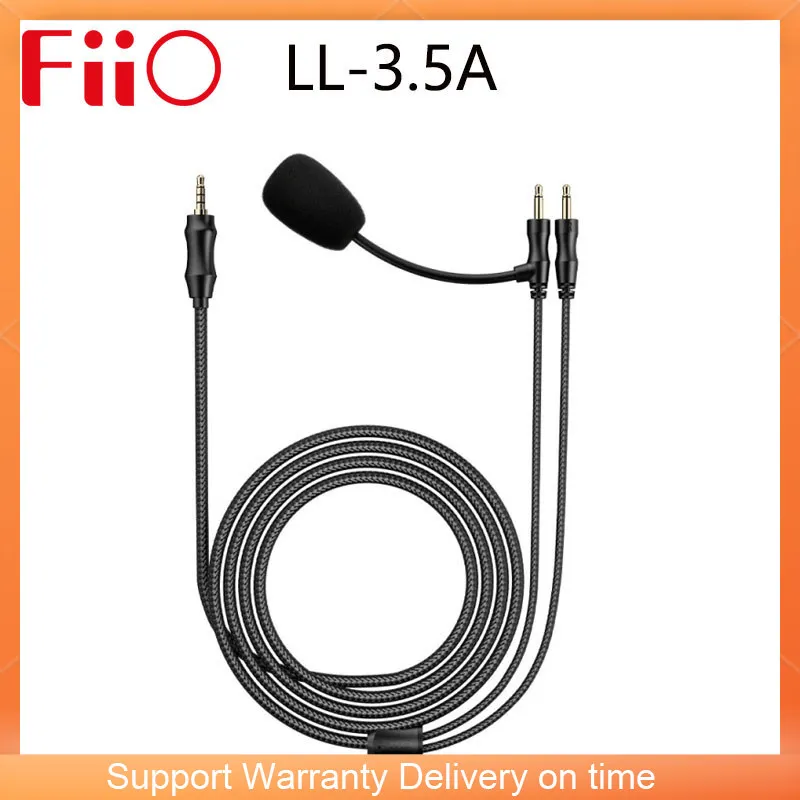 Кабель для наушников FiiO LL-3.5A с посеребренными медными проводниками и микрофоном для Fiio Ft1/ft1pro/jt7