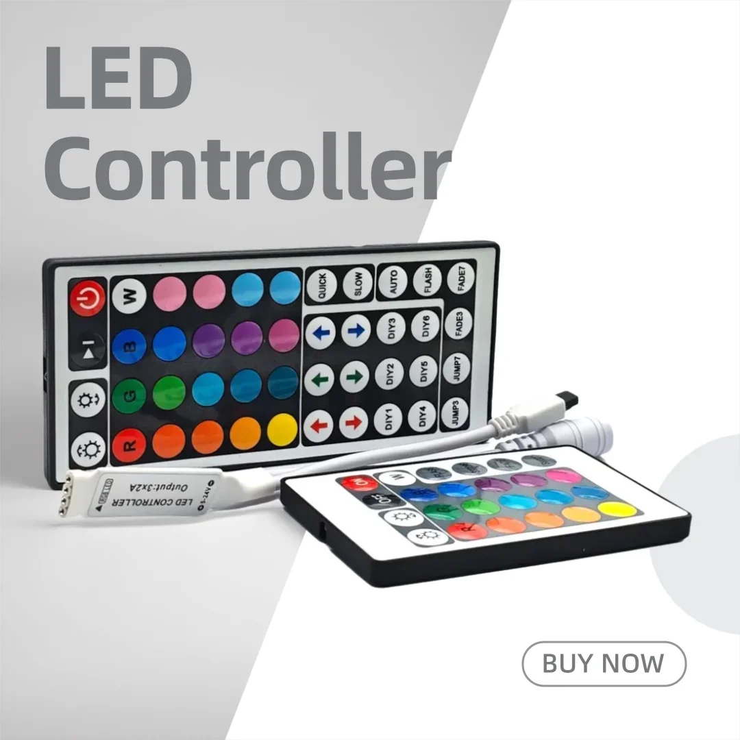 LED Strip RGB Controller Mini 3 24 44 Keys USB Connector IR Remote Control Dimmer for 5050 2835 RGB LED Strip Light TV Backlight