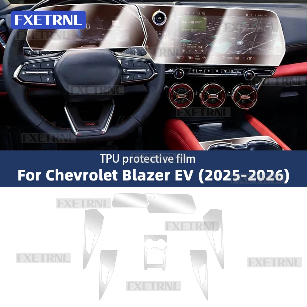 TPU For Chevrolet Blazer EV 2025 2026 2027 Car Interior Protector Anti-scratch Film Auto Protective Transparent Sticker
