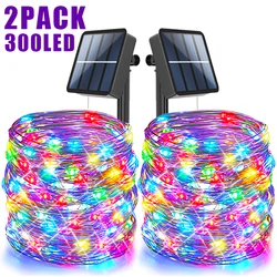 Solar LED String Lights Outdoor Waterproof Festoon Garden Decor Christmas Fairy Garland String Lights