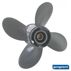 Outboard Aluminum Alloy 4-blade Propeller for Honda 8-20HP 9 1/4X9 Four Blades Propeller 9 1/4X9 9 1/4X10 1/4X11 8 Tooth Spline
