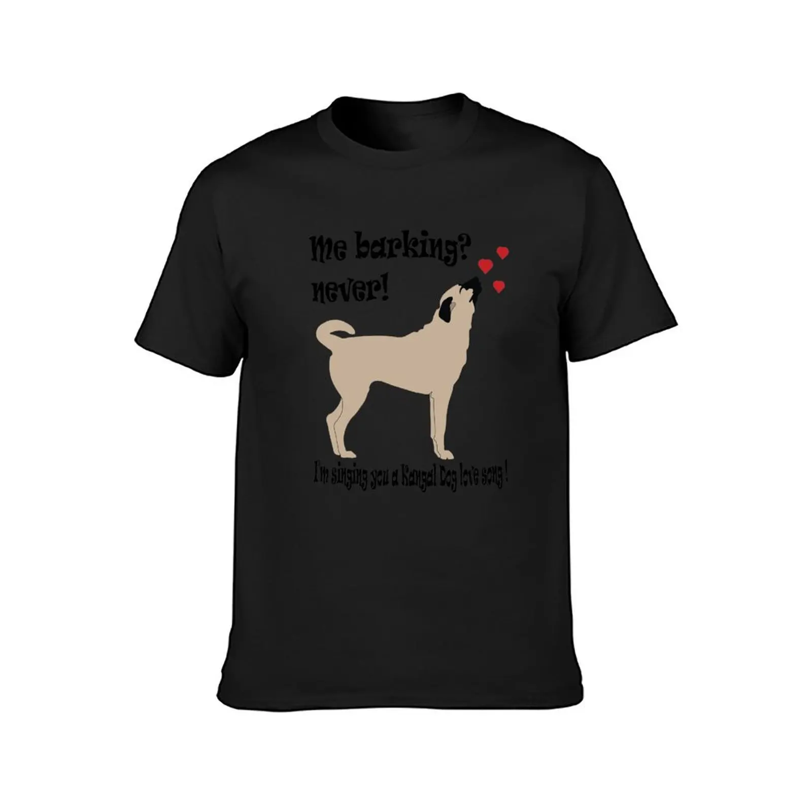 Kangal dog love song T-Shirt tops graphics plain mens white t shirts