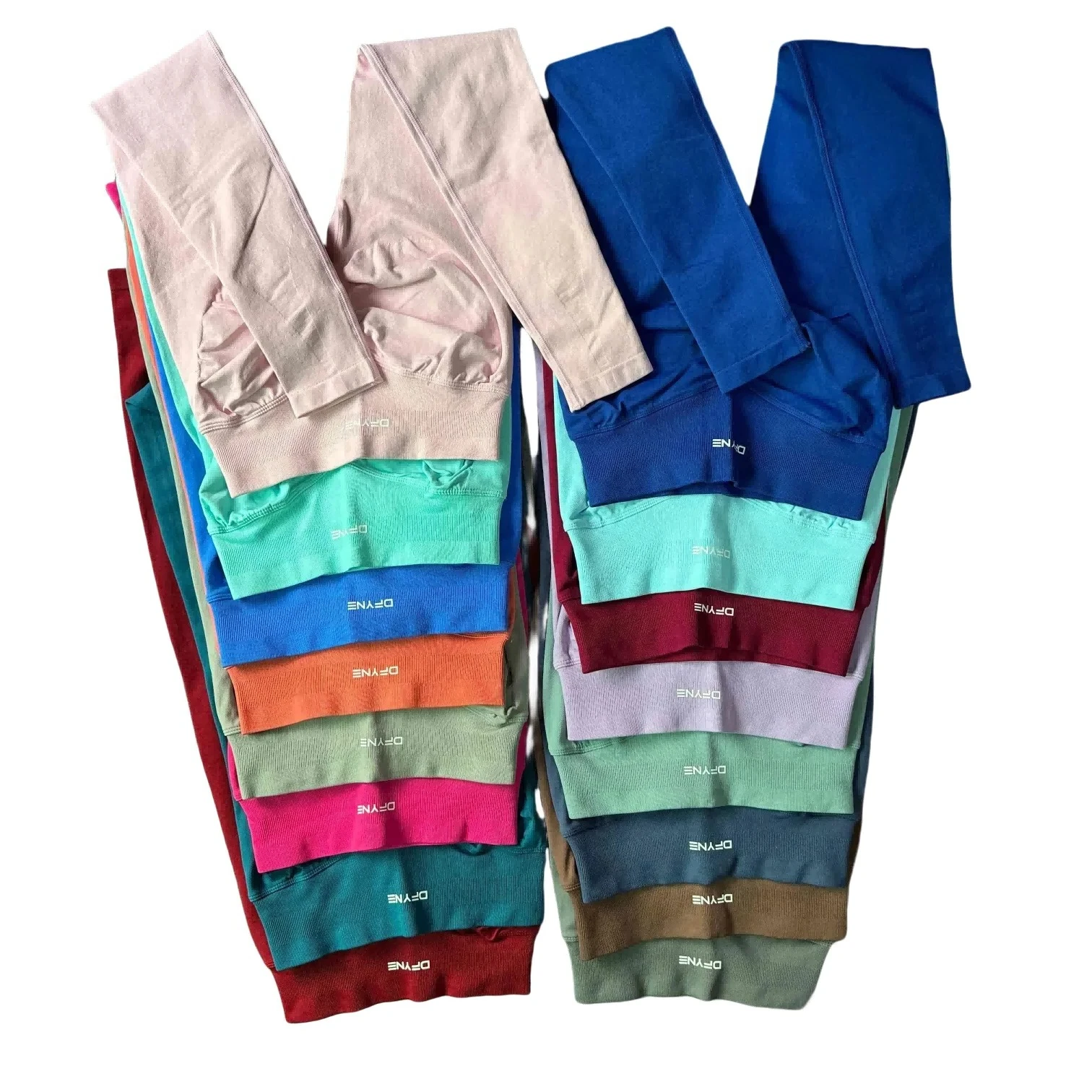 تأثير ديناميكي طماق للنساء Scrunch سلس اليوغا يغطي الرجل منخفضة مضلع الفرقة الصالة الرياضية السراويل عالية بسط اللياقة البدنية الجوارب