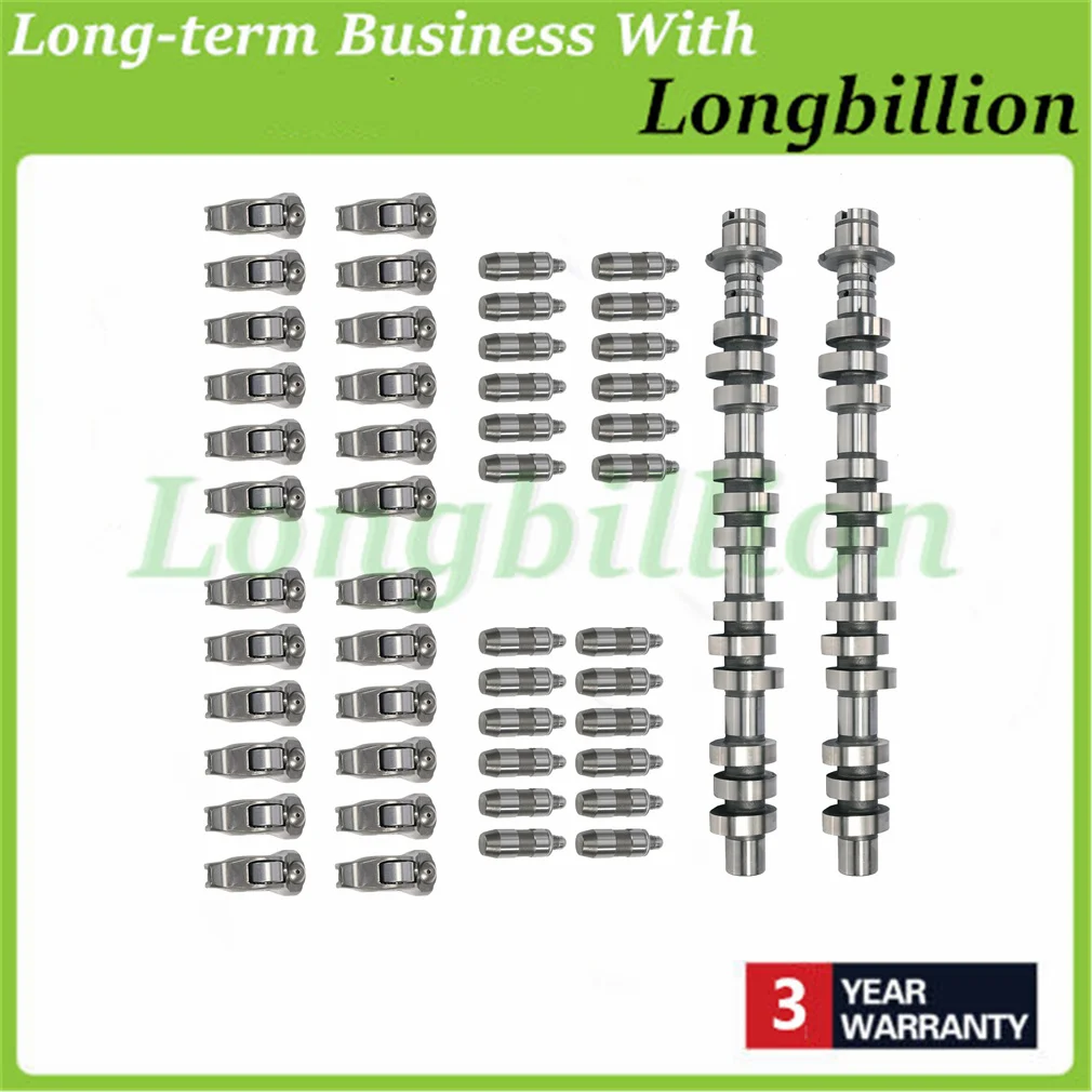 AP03 5L1Z6250AA New Left+Right Camshaft&24*Hydraulic Tappet&24*Rocker Arm for Ford F150 F250 F350 Explorer 5.4L 4.6L 3V