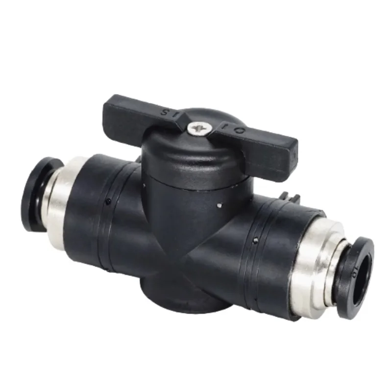 Pneumatic trachea quick plug connector hand valve switch BUC- 4/8/6/4/10/12 mm HVFF manual valve