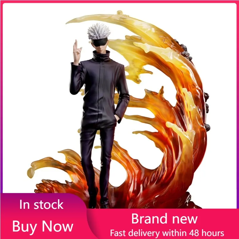 

Free shipping Genuine Jujutsu Kaisen Gojo Satoru 33cm PVC Action Figure Anime Figure Model Toys Collection Doll Gift