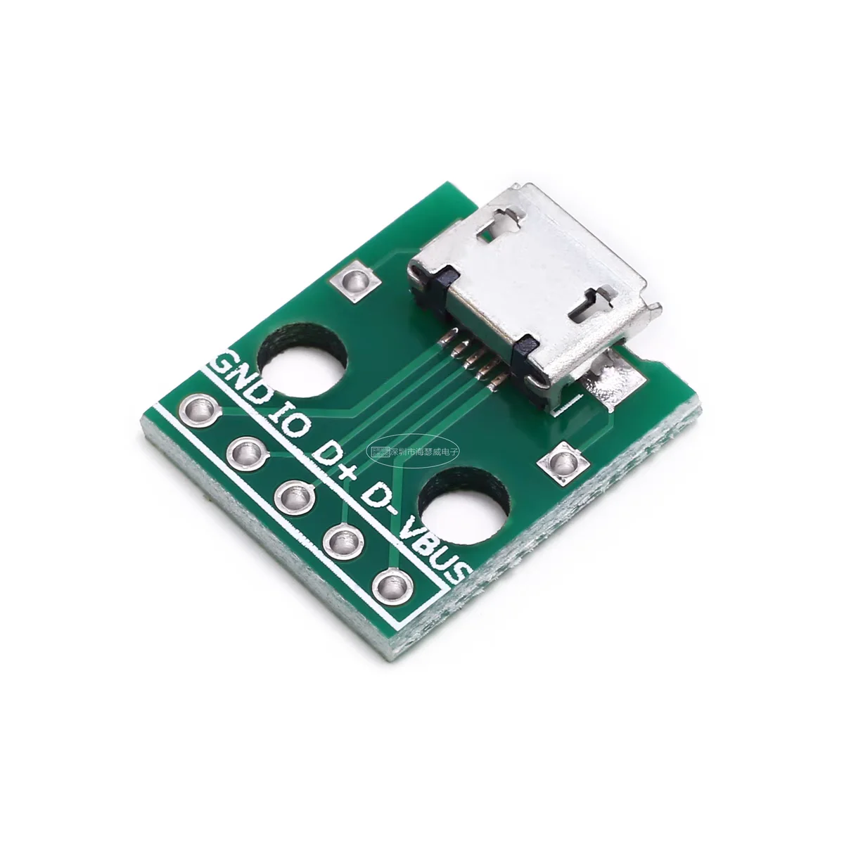 Micro USB to Dip Female Base B-Type 5P Surface Mount Direct Insert Adapter Board Welded Female Head for Electronics