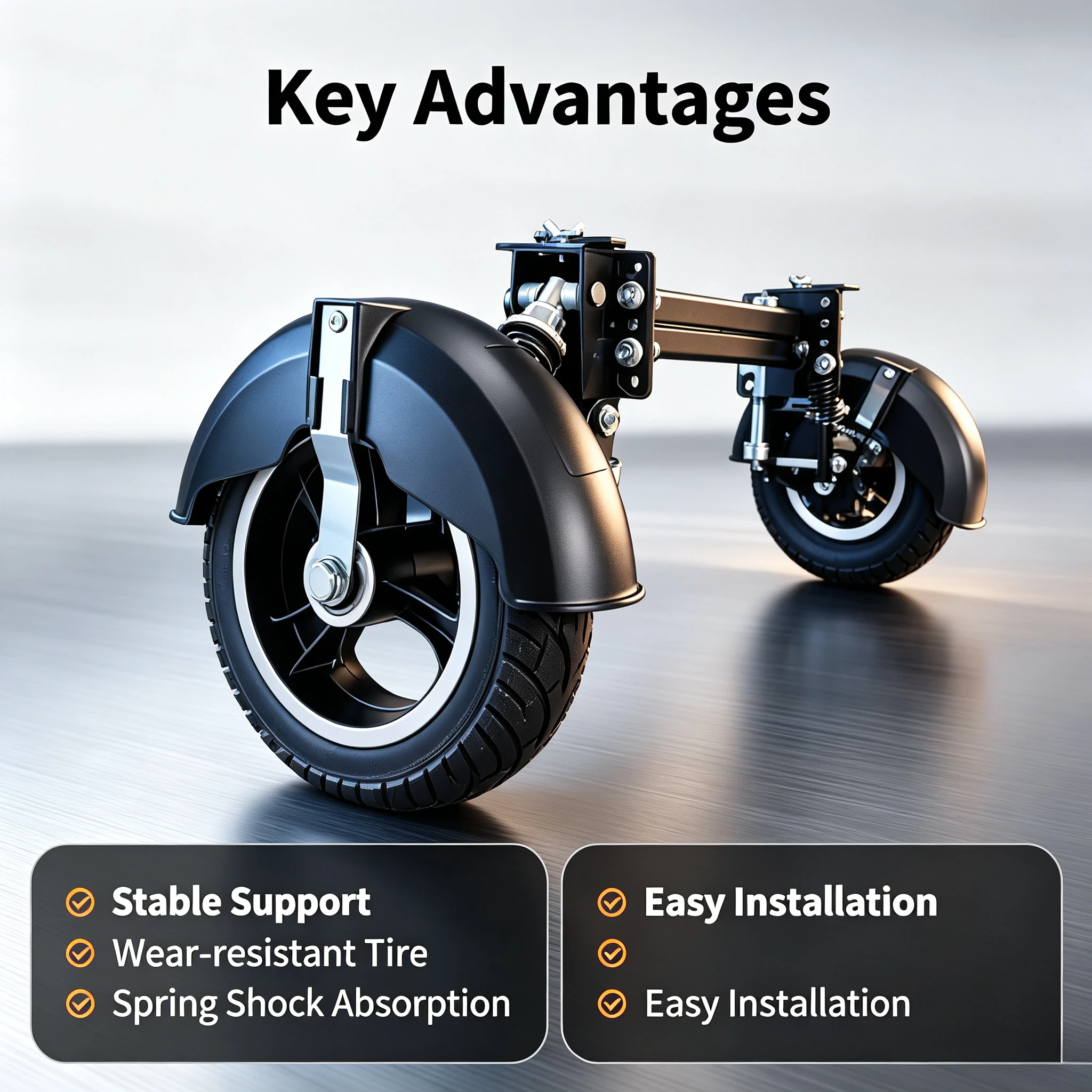 Foldable Electric Bicycle Training Auxiliary Wheels, Anti Slip Anti Fall Balance Stabilizer Wheels for New Rider Beginners