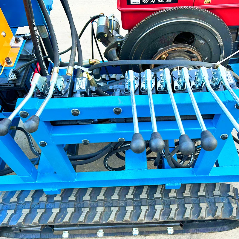 Petite perceuse de puits d'eau personnalisée, plate-forme de forage de puits d'eau hydraulique diesel 28 HP 35HP