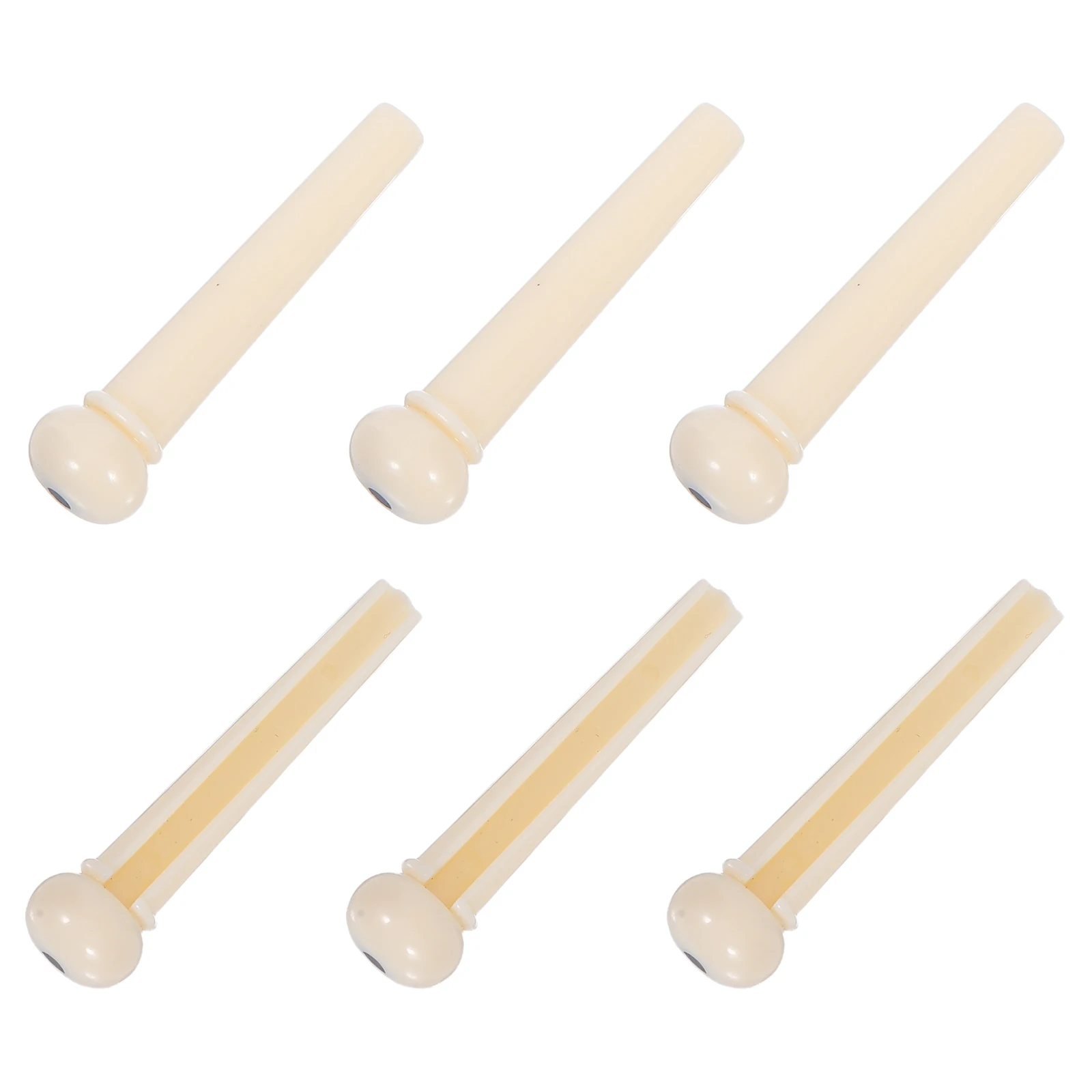 

6pcs Guitar Bridge Pins Brass Acoustic Bass Replacement Fixing Accessories Sturdy Professional Use Gift