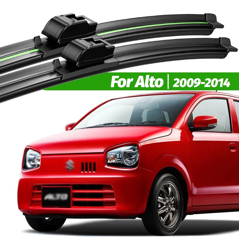 

For Suzuki Alto 2009-2014 2pcs Front Windshield Wiper Blades 2010 2011 2012 2013 Windscreen Window Accessories