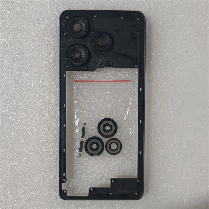 Środkowa Ramka Przednia + Szkło, Pokrywa Baterii, Tylna Obudowa z Klejem do Tecno Spark 10 Pro KI7 — zdjęcie produktu 4