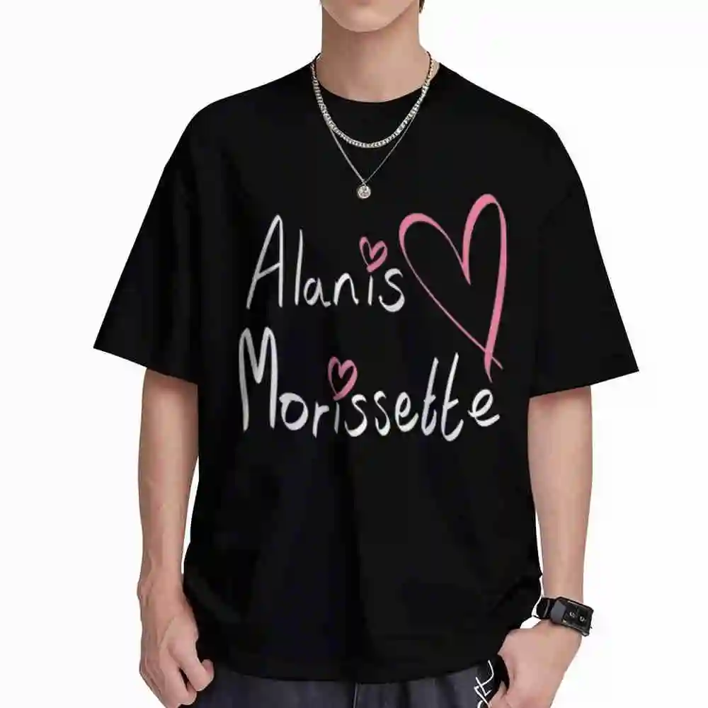 Alanis Morissette 2025 Concert UK I Love Short Sleeve Tee 100% Cotton T-Shirt