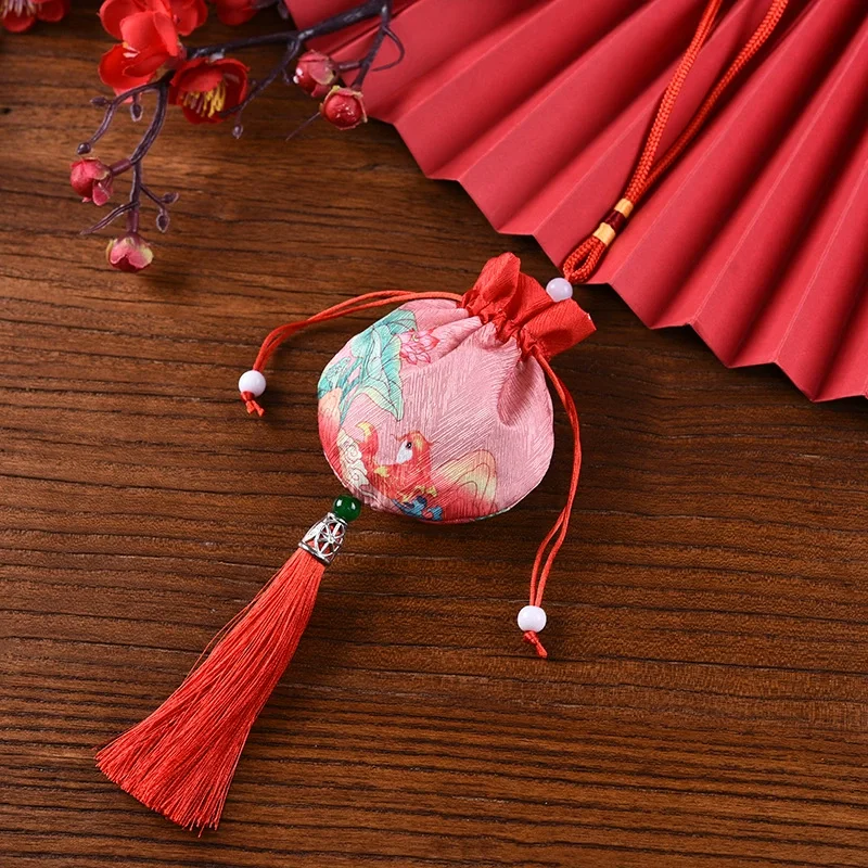 2025 New Year Retro Brocade Sachet Bag Chinese Pouch Pendant Carrying Ancient  Small Salon Lucky Bags Empty Bags