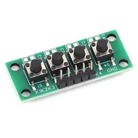 Liludin 1x4 4 bouton de clé indépendant clavier Module Mcu pour Arduino étudiant classe conception remise des diplômes expérience de projet 4
