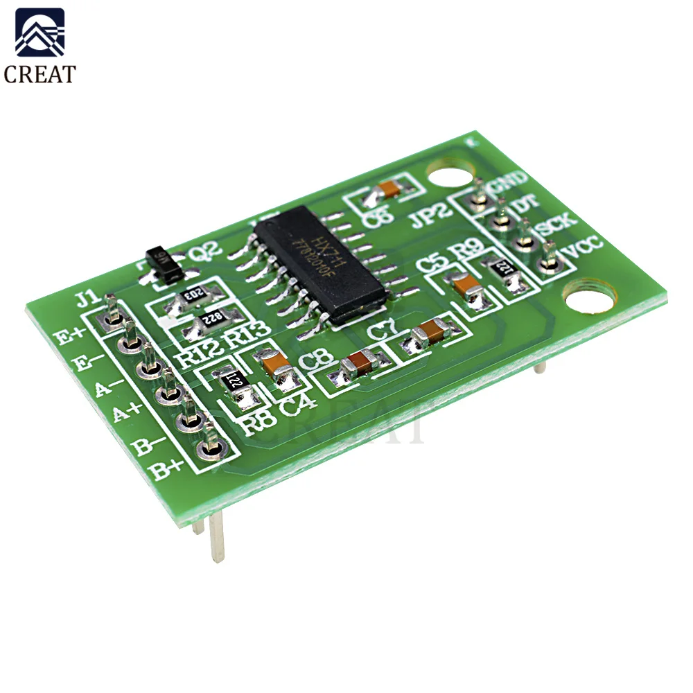 HX711 AD Module Body Load Cell Weighing Sensor Pressure Sensor+4Pcs 50kg Human Scale Load Cell Weight Sensors+Measurement Tools