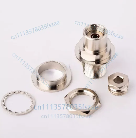 1pc connector c9-jy5 blind plug straight male connector with syv-50-3 wire thread wall penetration fixed adapter rg58
