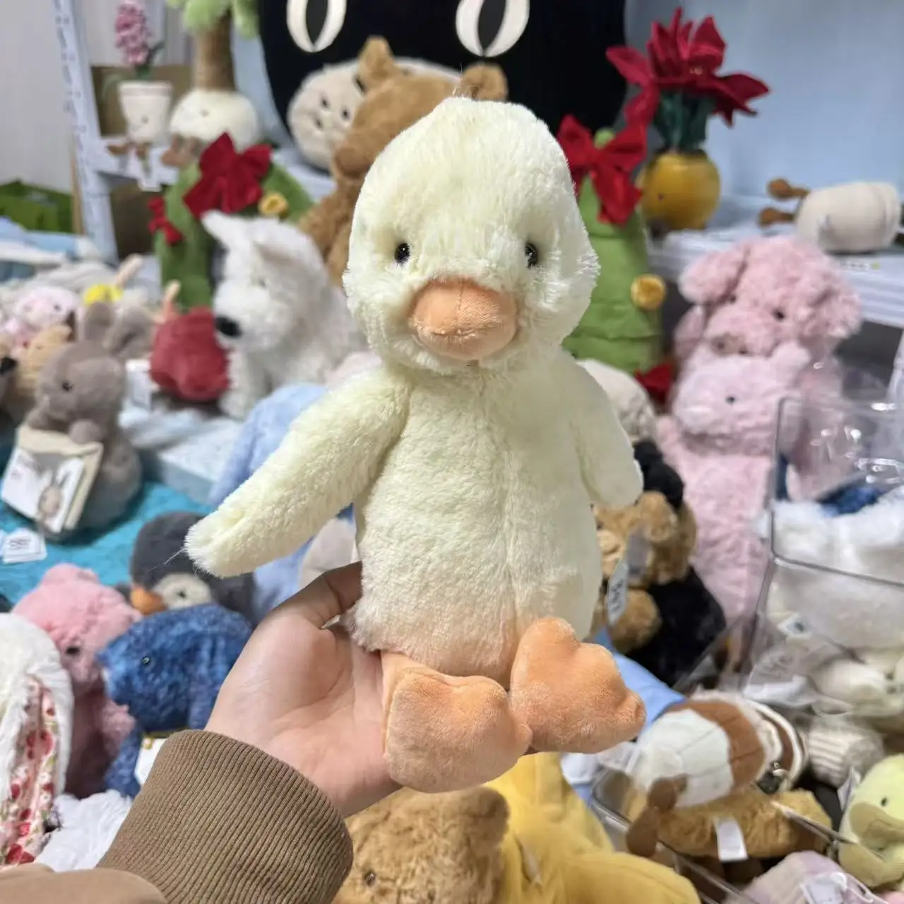 

Jellycat Shy Duck плюшевая кукла мягкая игрушка в британском стиле зимние забавные успокаивающие мягкие игрушки для всех возрастов идеальный подарок на день рождения